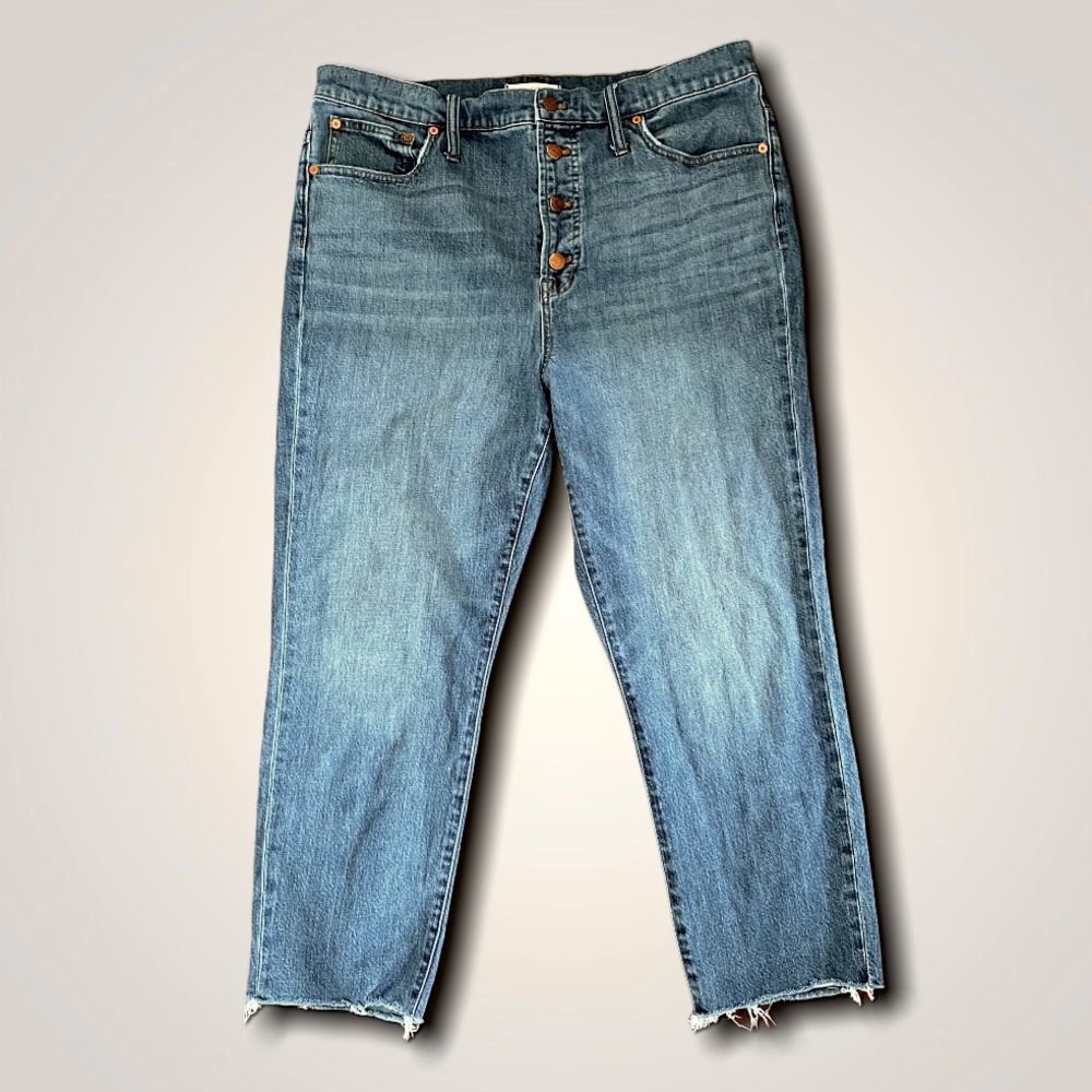 MADEWELL THE PERFECT VINTAGE CROP JEAN BUTTON FLY